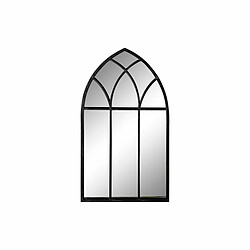DKD Home Decor Miroir mural Fenêtres - Noir