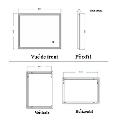 Acheter Miroir de salle de bain LED - Blanc