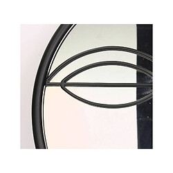 L'Héritier Du Temps Miroir Face métal noir 37 cm