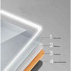 Acheter Miroir de salle de bain LED - 80x60 cm
