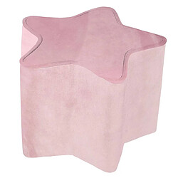 ROBA Pouf étoile enfants rose mauve