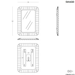 Acheter Kiamami valentina miroir de salle de bain LED - Gris