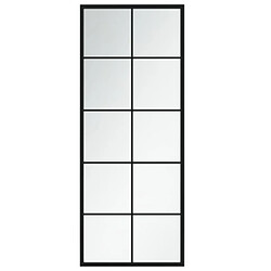 vidaXL Miroir mural Noir 100x40 cm