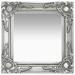 vidaXL Miroir Baroque 40x40 cm - Argenté