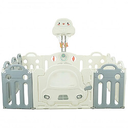 Asalvo Parc bébé Montessori - Blanc bleu