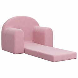 Acheter vidaXL Canapé-lit Enfants Rose Douce