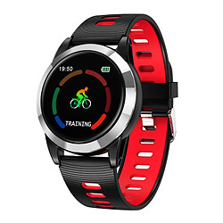 Yonis Montre connectée sport Universelle Montre Connectée Iphone Android Bracelet Cardio 1.3 Pouce Photo à Distance Rouge YONIS