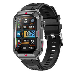 Yonis Bracelet Intelligent Étanche IP67 BT5.2 Multisport Montre Connectée Bluetooth 5.2 Avec Suivi Sommeil et 100 Modes Sport Étanche IP67 Noir YONIS