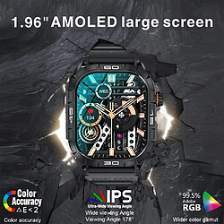 Acheter Yonis Montre Connectée Sportive Noir Acier Bluetooth