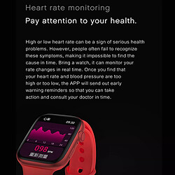Acheter Yonis Montre Connectée IPX7 Étanche Cardio Sommeil Bluetooth