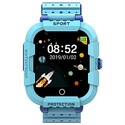 Yonis Montre Enfant GPS 4G Étanche SOS Multilingue Montre Connectée Enfant 4G GPS Étanche SOS et Appels Vidéo Bleu YONIS