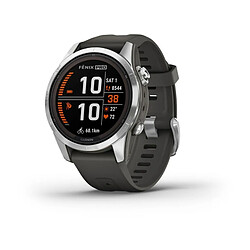 Garmin 010-02776-01 - Graphite Argenté Montre intelligente 1.2" - Autonomie 14 jours - Chronomètre, gyroscope - GPS, Glonass