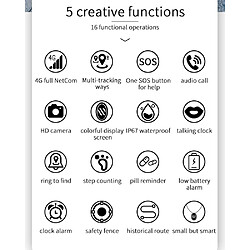 Yonis Montre Traceur GPS 4G SOS Wifi