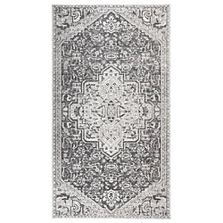 Tapis à tissage plat vidaXL - Gris clair - 115x170 cm