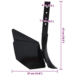 vidaXL Accessoire charrue timon pas cher