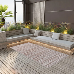 vidaXL Tapis Taupe 140x200 cm