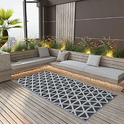 vidaXL Tapis d'extérieur - 190x290 cm - Noir