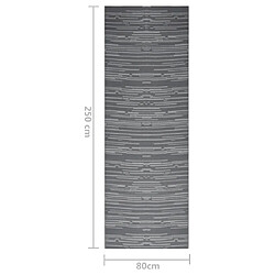 VidaXL Tapis d'extérieur 80x250 cm - Anthracite pas cher