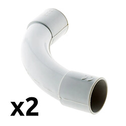 Zenitech 2 Courbes Tube IRL Ø20mm - Gris