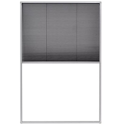 Decoshop26 Moustiquaire plissée pour fenêtre 80x120 cm - Aluminium