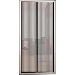 Easy Life Moustiquaire de porte fermeture magnétique - Anthracite (Lot de 2)