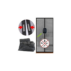 Easy Life Moustiquaire de porte fermeture magnétique - Anthracite (Lot de 2)