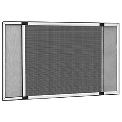vidaXL Moustiquaire extensible fenêtre 75-143x50 cm - Blanc