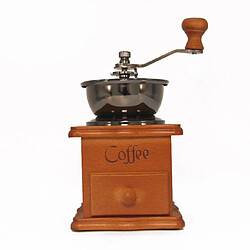 Moulin à café manuel rétro bois métal
