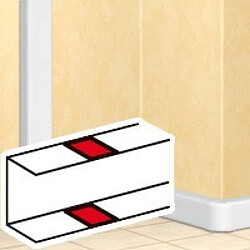 Legrand Jointerrupteur - Blanc Jointerrupteur pour goulotte monobloc DLP - IP40 - IK07 - fixation adhésive - usage intérieur - PVC - mural à clipser