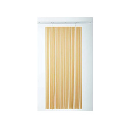 JARDIéco JARDIDECO Rideau de porte moustiquaire Tahiti - Brun Beige 90x220 cm
