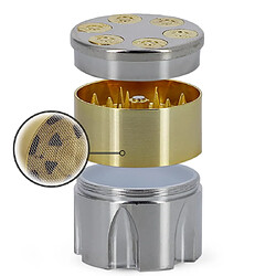 Avis Grinder Pollinator 3 parties - Chrome/Doré