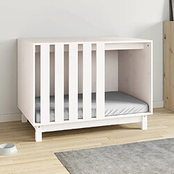 Avis vidaXL Niche chien 90x60x67 cm - Bois de pin massif