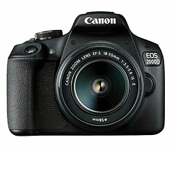 Canon EOS 2000D Kit 18-55mm IS II Appareil photo reflex - Kit objectif 18-55 mm - Stabilisation intégrée
