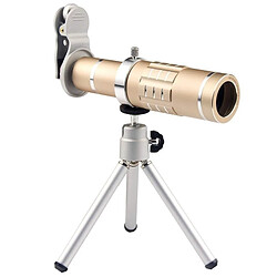 Wewoo Objectif téléobjectif universel - Zoom 18X, Or