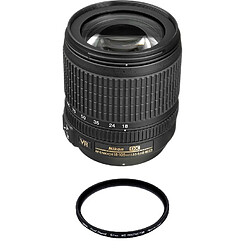 Nikon AF-S DX 18-105mm f/3.5-5.6G ED VR Zoom standard DX - Réduction vibration 3.5 - Moteur Silent Wave - Lentilles asphériques et ED