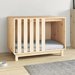 Avis vidaXL Niche pour chien bois - 90x60x67 cm