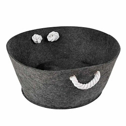 Paris Prix Panier Anses en Corde 40cm Anthracite