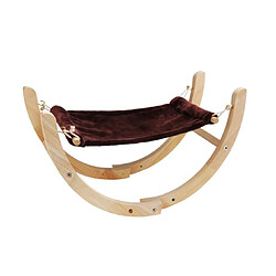 YP Select Hamac Marron Hamac pour animaux - Bois - Confortable - Facile à nettoyer - Suspendu