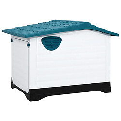 Acheter vidaXL Niche pour chien polypropylène - Bleu