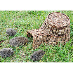 ESSCHERT DESIGN Panier à hérisson - Osier Abri pour hérisson - Fabriqué en osier - Intégration facile dans le jardin