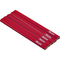 BIZLINE Crayon menuisier 18 cm - Rouge