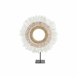 DKD Home Decor Figurine Fer Plume