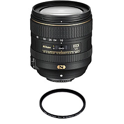 Nikon AF-S DX 16-80MM F2.8-4E ED VR Zoom DX polyvalent - 16-80mm - Stabilisé - Lentilles faible dispersion