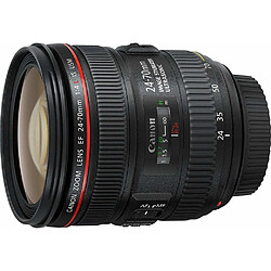 Canon EF 24-70mm F4L IS USM Zoom standard - Plage focale 24-70 mm - Stabilisateur d'image - Ouverture F4 constante