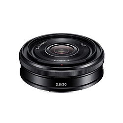 Sony E 20mm f/2.8 Pancake Objectif pancake grand-angle - Monture Sony E - Compact/Léger - Ouverture F2.8