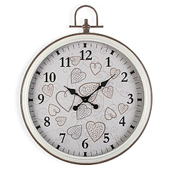 Versa Cozy Horloge murale silencieuse - Noir/Blanc
