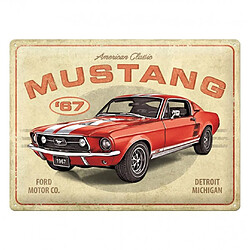 Nostalgic Art Plaque décorative en métal Ford Mustang GT 1967