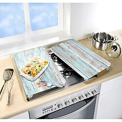 Avis Couvre-Plaques Blue Wood - Verre