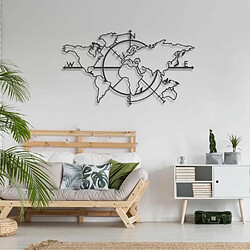 DEKORY Décoration Murale Carte du Monde 97x56 cm