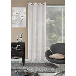 Rideau rayé Verto Oeillets - Crème